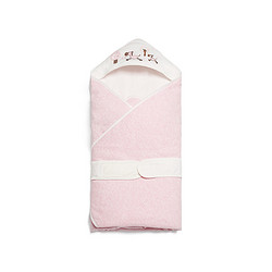 全棉时代 婴儿针织抱被 新生儿宝宝秋冬包被 初生小被子90x90cm，1件装 +凑单品