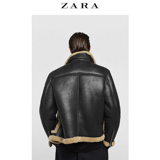 ZARA 男士抓绒翻领双面夹克外套