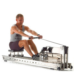 WaterRower 沃特罗伦 S1 不锈钢拉丝款 水阻划船机/划船器 