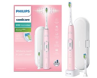 PHILIPS 飞利浦 PHILIPS 飞利浦 HX6876/29(6100 ProtectiveClean) 电动牙刷 粉色款