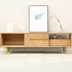 原始原素 SLS-TV1703 圣罗莎橡木电视柜（ 1.3米单门不带隔板）