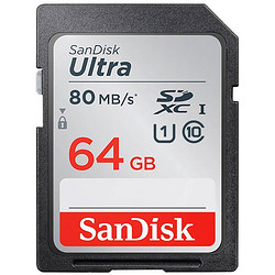 SanDisk 闪迪 64GB SD存储卡 C10 至尊高速版