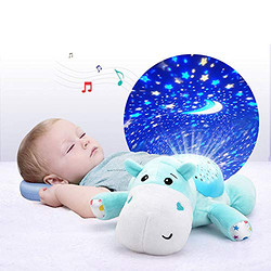 阿优威 毛绒安抚玩具 声光投影玩具 婴幼儿哄睡玩偶