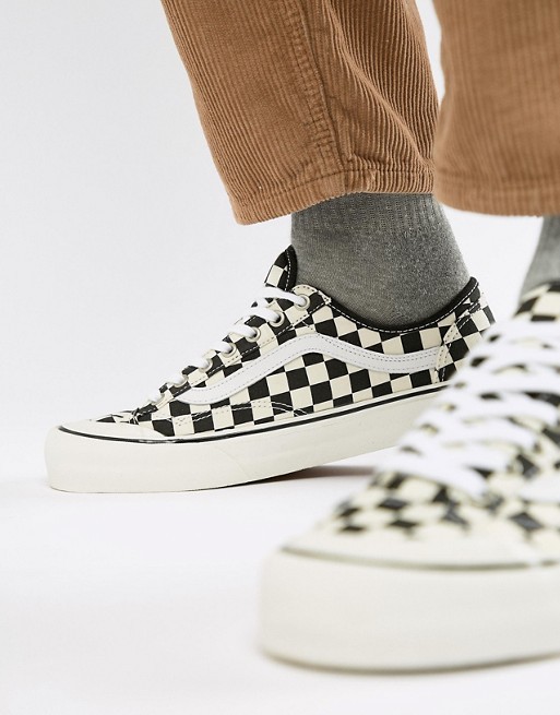 vans范斯style36deconsfvn0a3mvl01u1棋盘格男士帆布鞋
