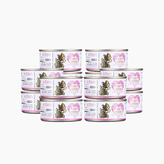 Akika 渔极 AD61 宠物猫罐头 幼猫/母猫AD罐 70g*12罐