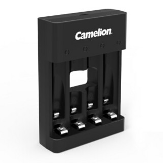飞狮（Camelion）BC-0807F 4槽USB智能快充套装配4节5号2000毫安闪光灯专用充电电池 鼠标/麦克风