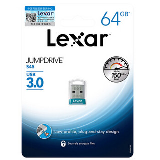  Lexar 雷克沙 S45 USB3.0 迷你U盘 (64GB)