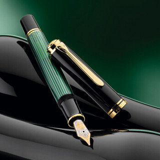 Pelikan 百利金 钢笔 M800 黑绿色 F尖 单支装