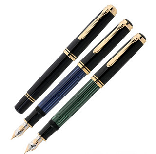 Pelikan 百利金 Souverän帝王 M800 钢笔 (18K、树脂、F 0.5mm、蓝黑色)