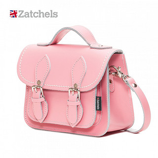 Zatchels ZAT579 迷你牛皮剑桥包 深红色