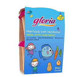 GLORIA 葛罗瑞亚 多种蔬菜+鳕鱼泥混合果泥 200g(西班牙进口)