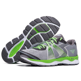 361-SHIELD男鞋减震耐磨防滑舒适运动国际线跑步鞋  N 铅灰/夏日绿 40.5