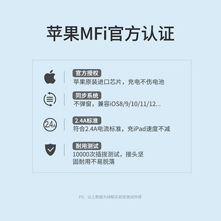 UGREEN 绿联 三合一数据线mfi认证一拖三充电宝线器适用苹果14iPhone13华为荣耀小米手机安卓typec头车载多功能快充线