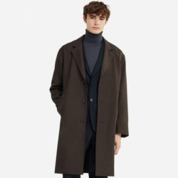 优衣库 UNIQLO 优衣库 411340 男士羊毛混纺大衣