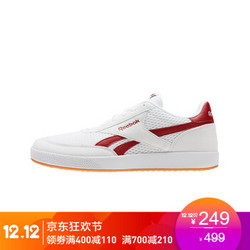 Reebok锐步官方 运动经典  男子 低帮休闲网球鞋 EHX31 CM9845-白色/红色 42