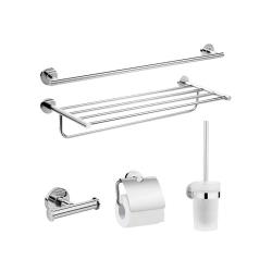 Hansgrohe 汉斯格雅 41728007 铜质置物架五件套 