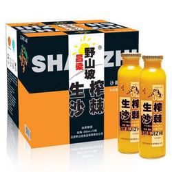 吕梁野山坡 沙棘汁 果汁饮料 300ml*12瓶 整箱装（新老包装随机发货）