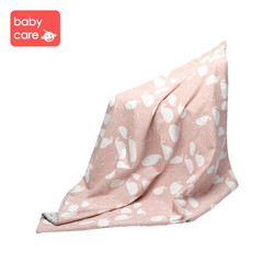 babycare 婴儿毛毯 新生儿双层加厚保暖冬季盖毯 宝宝法兰绒豆豆毯 暮色粉