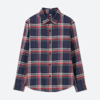 优衣库 UNIQLO 优衣库 412037 男童法兰绒格子衬衫