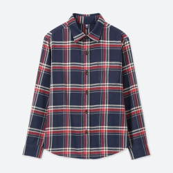 优衣库 UNIQLO 优衣库 412037 男童法兰绒格子衬衫