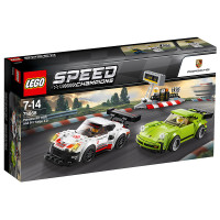 历史低价:LEGO 乐高 超级赛车速度冠军系列 75888 保时捷911 RSR&Turbo3.0