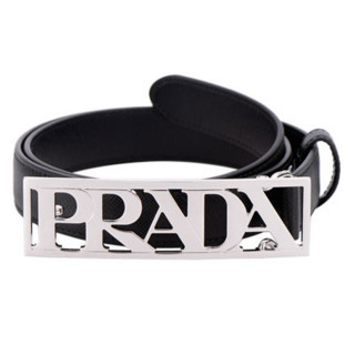  PRADA 普拉达 1CC267 053 F0632 75 男士PRADA字样针扣皮带