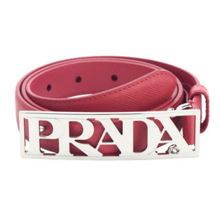  PRADA 普拉达 1CC267 053 F0632 75 男士PRADA字样针扣皮带