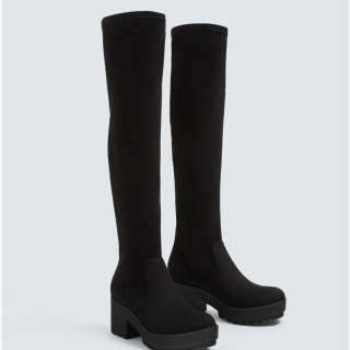 PULL&BEAR 15001311 女士瘦腿高跟长筒过膝靴
