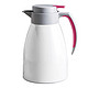 佳佰 不锈钢真空保温咖啡壶暖瓶热水壶开水瓶办公家用1.5升 象牙白色