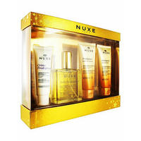 NUXE 欧树 全效四件套（面霜40ml+万能油100ml+沐浴油100ml+身体乳100ml）