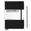 LEUCHTTURM1917 灯塔 中开硬面笔记本 点格内页 A5 黑色