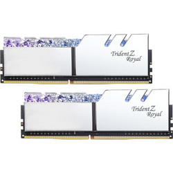 芝奇(G.SKILL)皇家戟系列 DDR4 3200频率 16G(8Gx2)套装 台式机内存 RGB灯条‖C16(花耀银)