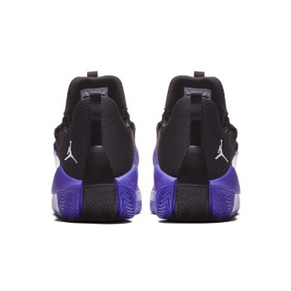  AIR JORDAN JUMPMAN HUSTLE PF AQ0394 男子篮球鞋 (紫/黑、43)