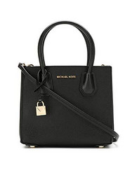 中亚PRIME会员：Michael Kors 迈克·科尔斯 女式 Mercer 风琴款 30F8GM9M2T 001 黑色 22 * 12 * 20 cm