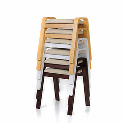 越茂时尚凳子木制弯曲木矮凳创意简约现代餐凳家用实木板凳沙发凳