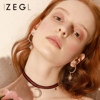 ZEGL 圣诞系列 长款星月耳钉