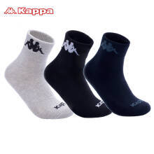 15日18点：kappa 卡帕袜子男士时尚个性船袜短袜运动袜KP8W15黑/浅灰/深灰 均码