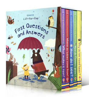 《Usborne First Questions and Answers 你问我答科学翻翻书》（英文原版 全5册）