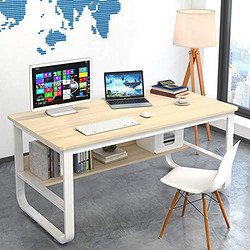 DC Life ​带书架钢木电脑桌书桌 120x60cm