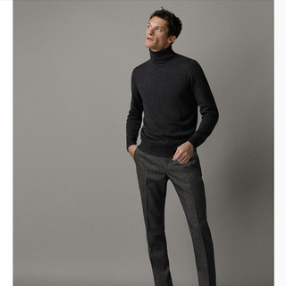 Massimo Dutti 00942309812 羊毛/山羊绒素色针织衫 