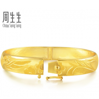 Chow Sang Sang 周生生 19985K 龙凤 足金手镯 14.95g