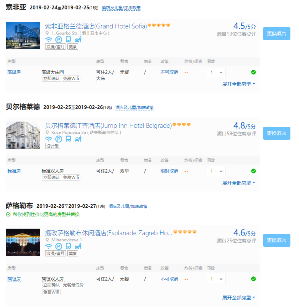 全国多地-保加利亚+塞尔维亚+克罗地亚5-30天(自由搭配行程,多酒店可选)