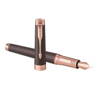 PARKER 派克 Premier首席系列 18K钢笔 F尖 巧克力玫瑰金夹