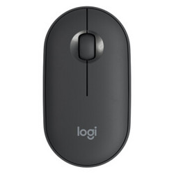 Logitech 罗技 Pebble 轻薄型静音双模鼠标 石墨黑