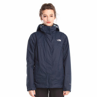  THE NORTH FACE 北面 3CGU 秋冬女款三合一冲锋衣  (8XG/蓝色、XL)