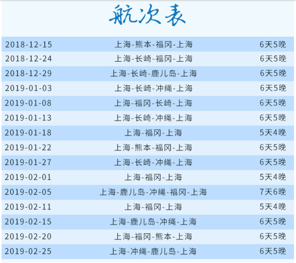 皇家加勒比 海洋量子号 上海-日本福冈+长崎-上海6天5晚