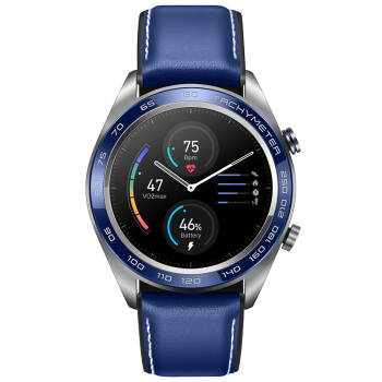 新品发售荣耀honorwatchmagic智能手表深海蓝陶瓷版