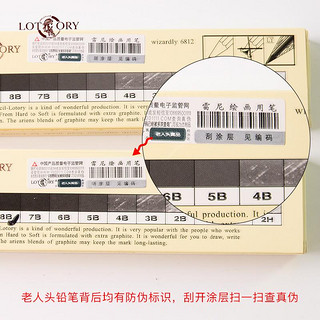 FABER-CASTELL 辉柏嘉 2H 老人头绘画铅笔 2H 12支 (2H)