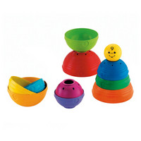 Fisher-Price 益智早教玩具叠叠乐 彩虹碗宝宝过家家玩具层叠彩虹杯