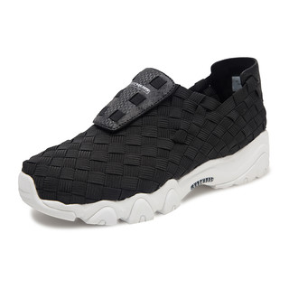 Skechers斯凯奇女鞋新款D'lites时尚休闲鞋 编织熊猫鞋 88888184 (粉色、39码)